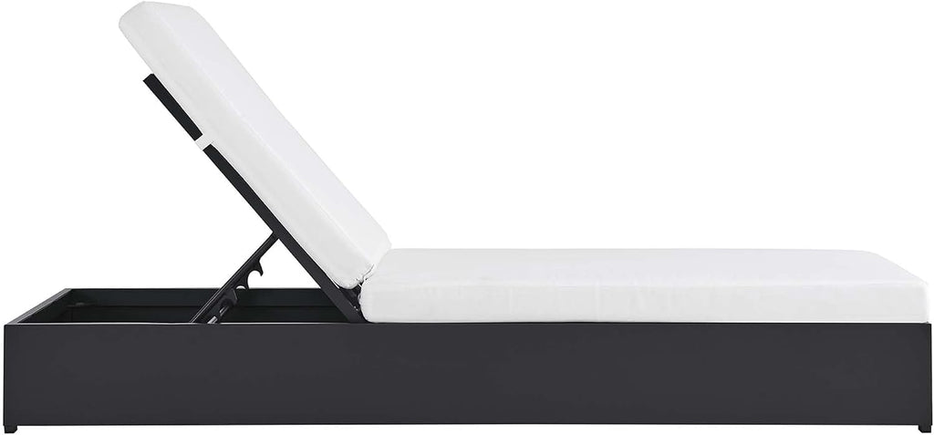 Aluminum Patio Chaise Weather Resistant Cushion Sunbed