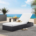 Aluminum Patio Chaise Weather Resistant Cushion Sunbed