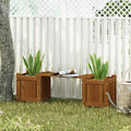 Hardwood Mini Patio Bench Garden Planter Box Seat